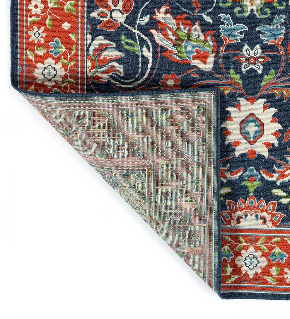 Plow & Hearth Synthetic Rugs Indoor Living Indoor/Outdoor Brunswick Border Polypropylene Rug