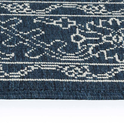Plow & Hearth Synthetic Rugs Indoor Living Indoor/Outdoor Brunswick Damask Polypropylene Rug