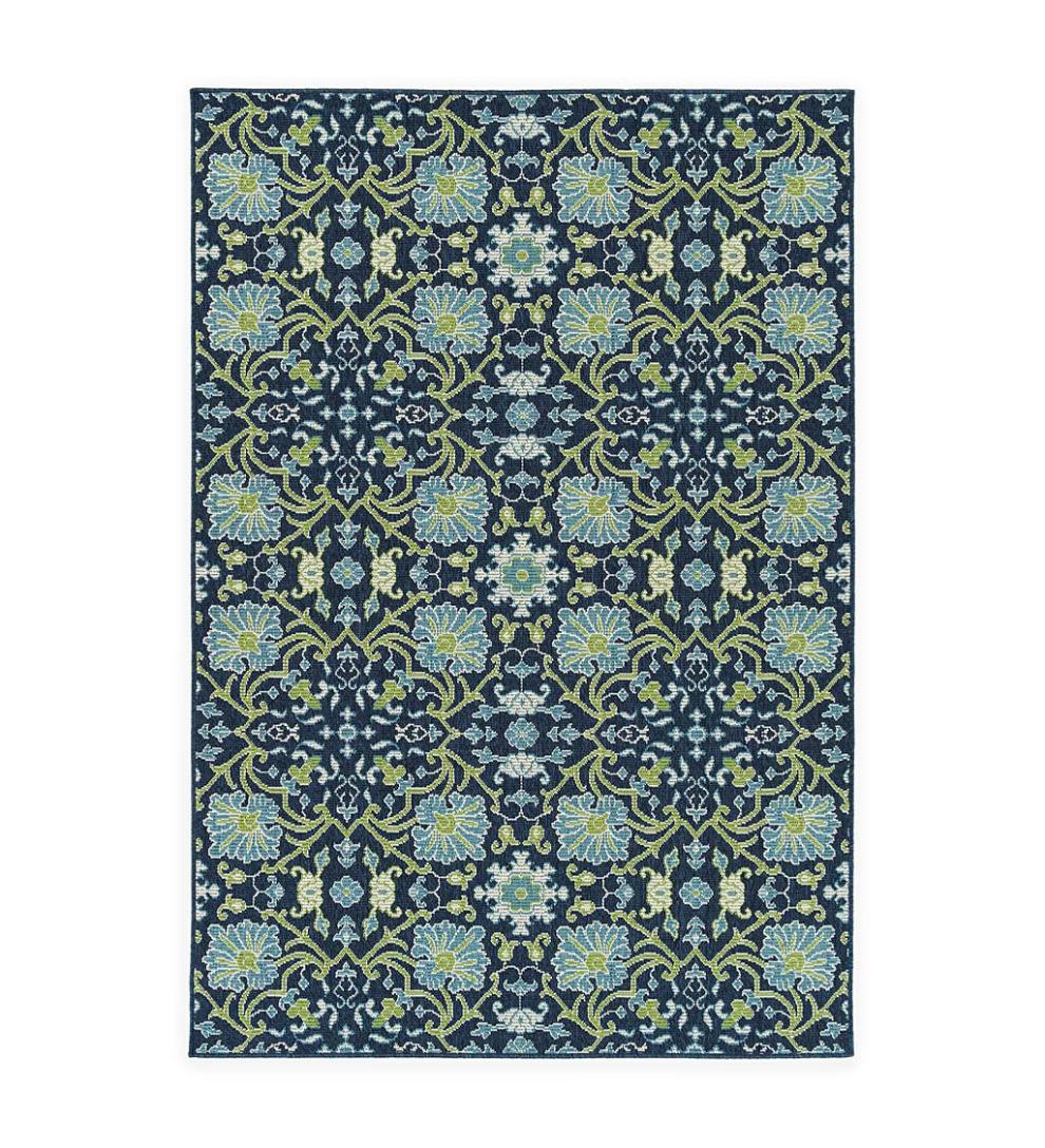 Plow & Hearth Synthetic Rugs Indoor Living Indoor/Outdoor Brunswick Garden Polypropylene Rug