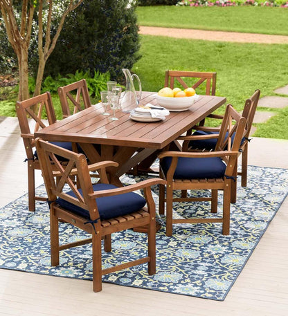 Plow & Hearth Synthetic Rugs Indoor Living Indoor/Outdoor Brunswick Garden Polypropylene Rug