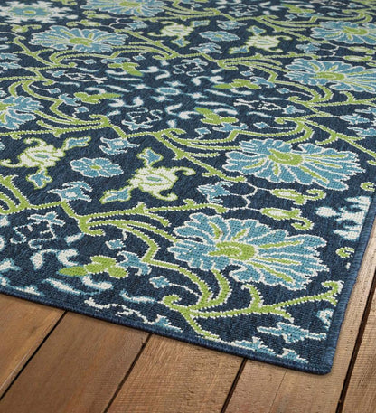 Plow & Hearth Synthetic Rugs Indoor Living Indoor/Outdoor Brunswick Garden Polypropylene Rug