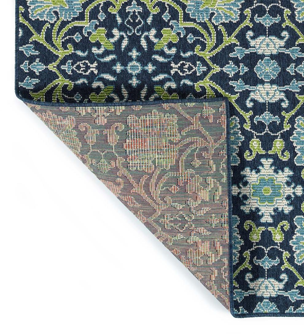 Plow & Hearth Synthetic Rugs Indoor Living Indoor/Outdoor Brunswick Garden Polypropylene Rug