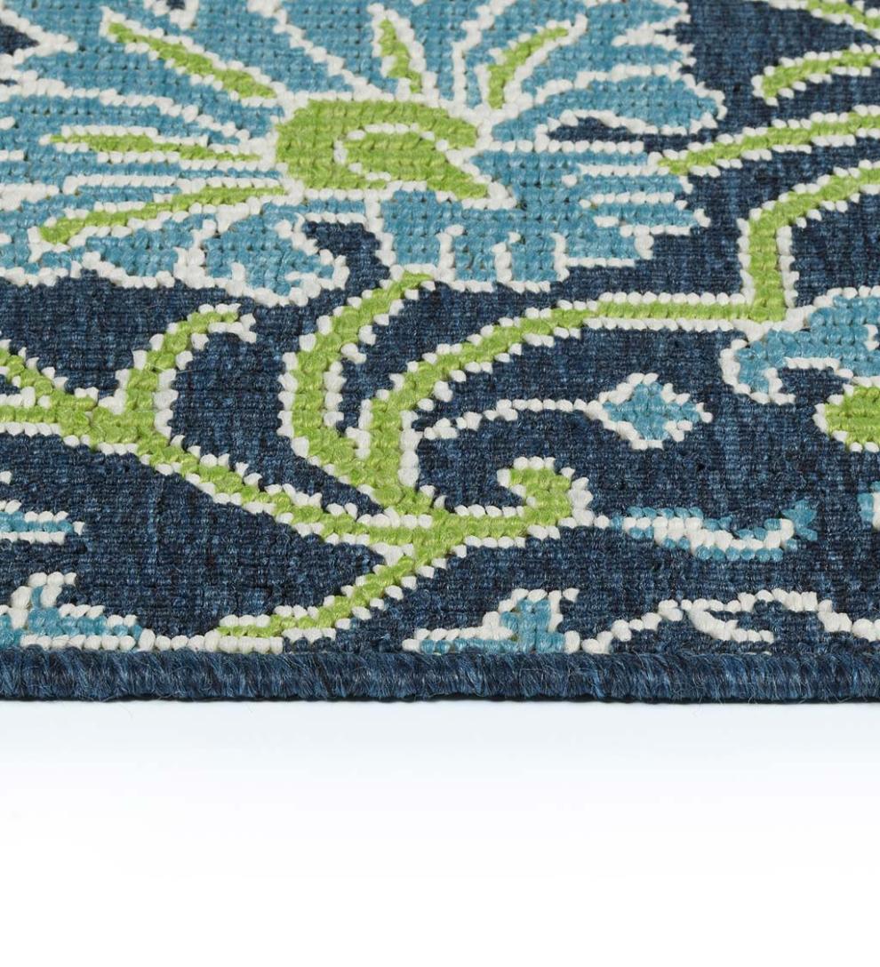 Plow & Hearth Synthetic Rugs Indoor Living Indoor/Outdoor Brunswick Garden Polypropylene Rug