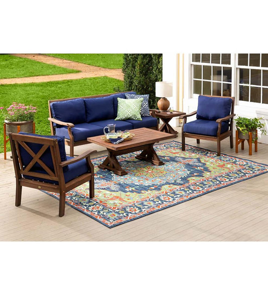 Plow & Hearth Synthetic Rugs Indoor Living Indoor/Outdoor Brunswick Heritage Polypropylene Rug