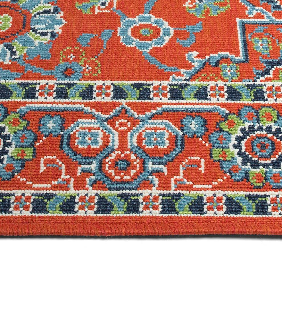 Plow & Hearth Synthetic Rugs Indoor Living Indoor/Outdoor Brunswick Spice Polypropylene Rug
