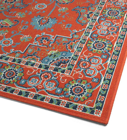 Plow & Hearth Synthetic Rugs Indoor Living Indoor/Outdoor Brunswick Spice Polypropylene Rug