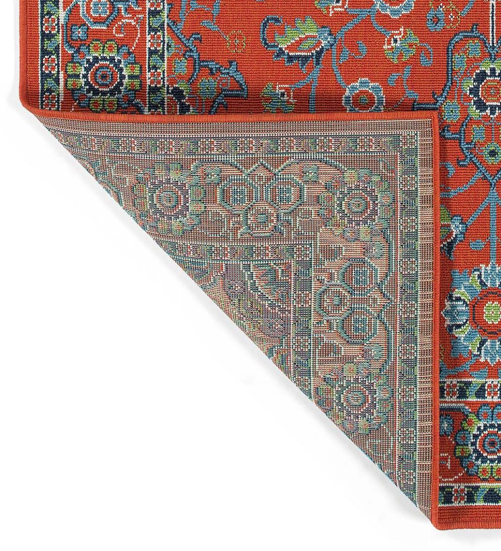 Plow & Hearth Synthetic Rugs Indoor Living Indoor/Outdoor Brunswick Spice Polypropylene Rug