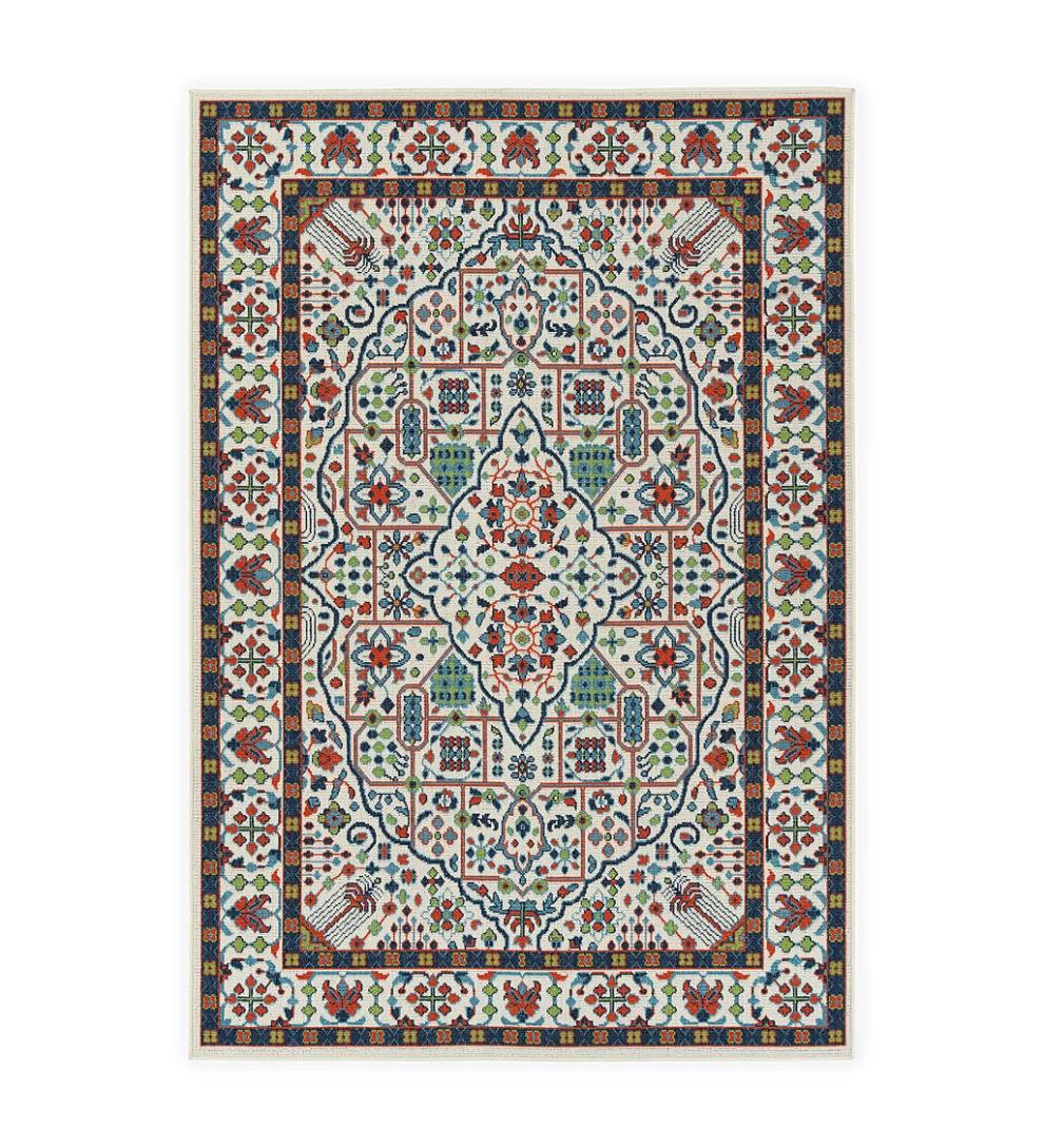 Plow & Hearth Synthetic Rugs Indoor Living Indoor/Outdoor Brunswick Tapestry Polypropylene Rug