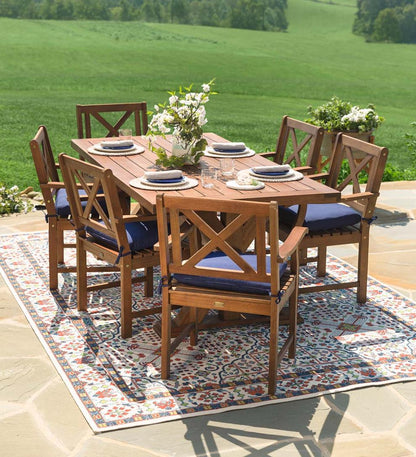 Plow & Hearth Synthetic Rugs Indoor Living Indoor/Outdoor Brunswick Tapestry Polypropylene Rug