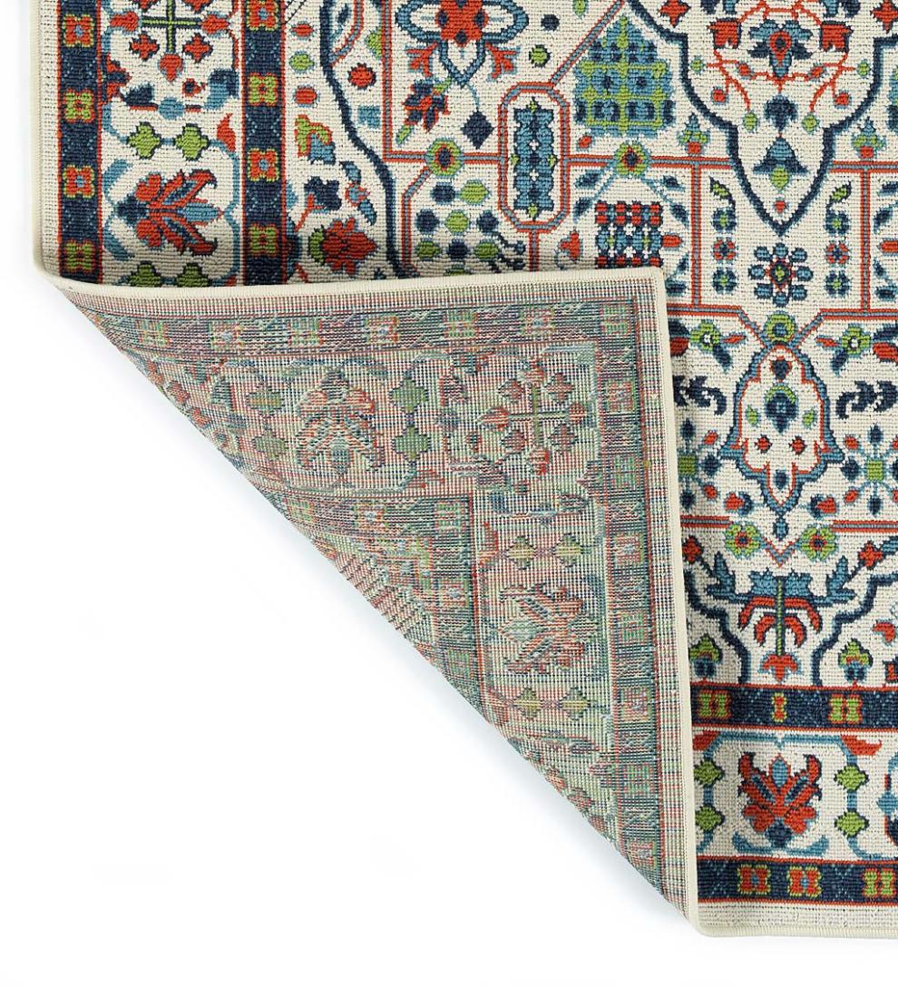 Plow & Hearth Synthetic Rugs Indoor Living Indoor/Outdoor Brunswick Tapestry Polypropylene Rug