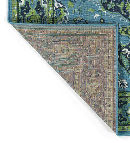 Plow & Hearth Synthetic Rugs Indoor Living Indoor/Outdoor Brunswick Wreath Polypropylene Rug