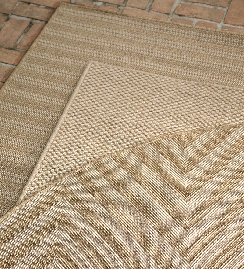 Plow & Hearth Synthetic Rugs Indoor Living Indoor/Outdoor Laurel Seagrass-Look Polypropylene Rugs