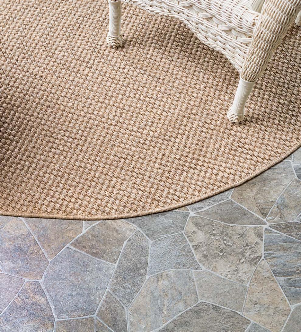 Plow & Hearth Synthetic Rugs Indoor Living Indoor/Outdoor Laurel Seagrass-Look Polypropylene Rugs