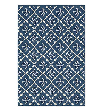 Plow & Hearth Synthetic Rugs Indoor Living Indoor/Outdoor Lexington Trellis Rug