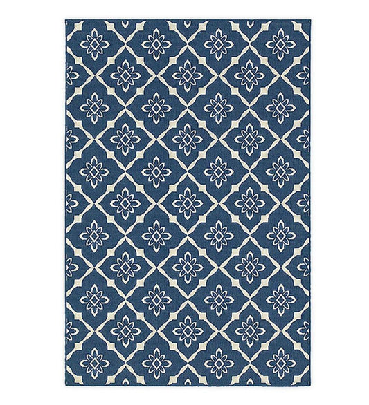 Plow & Hearth Synthetic Rugs Indoor Living Indoor/Outdoor Lexington Trellis Rug