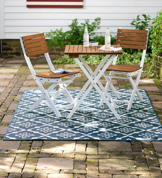 Plow & Hearth Synthetic Rugs Indoor Living Indoor/Outdoor Lexington Trellis Rug