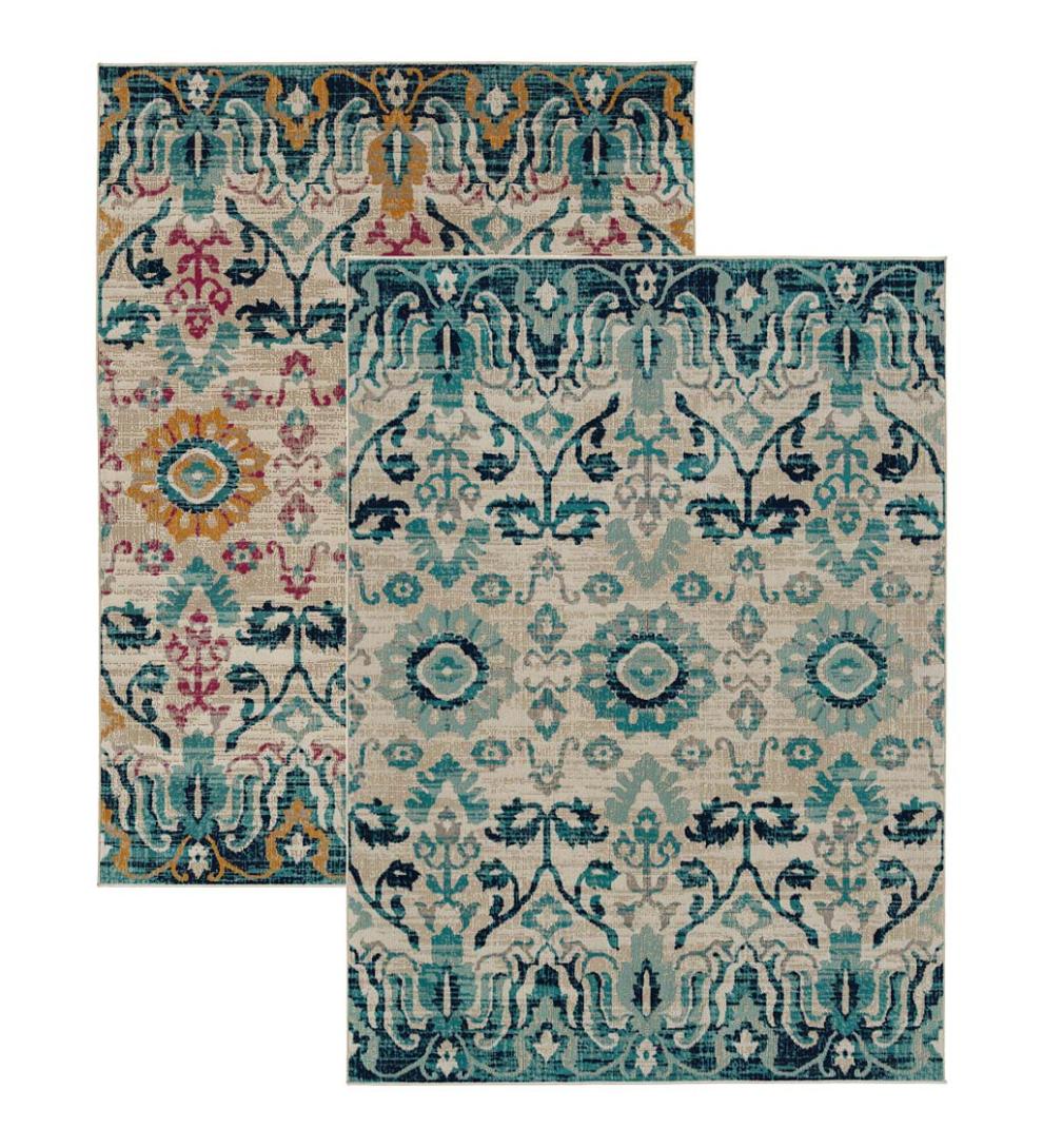 Plow & Hearth Synthetic Rugs Indoor Living Indoor/Outdoor Oakland Garden Polypropylene Rug