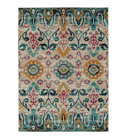 Plow & Hearth Synthetic Rugs Indoor Living Indoor/Outdoor Oakland Garden Polypropylene Rug