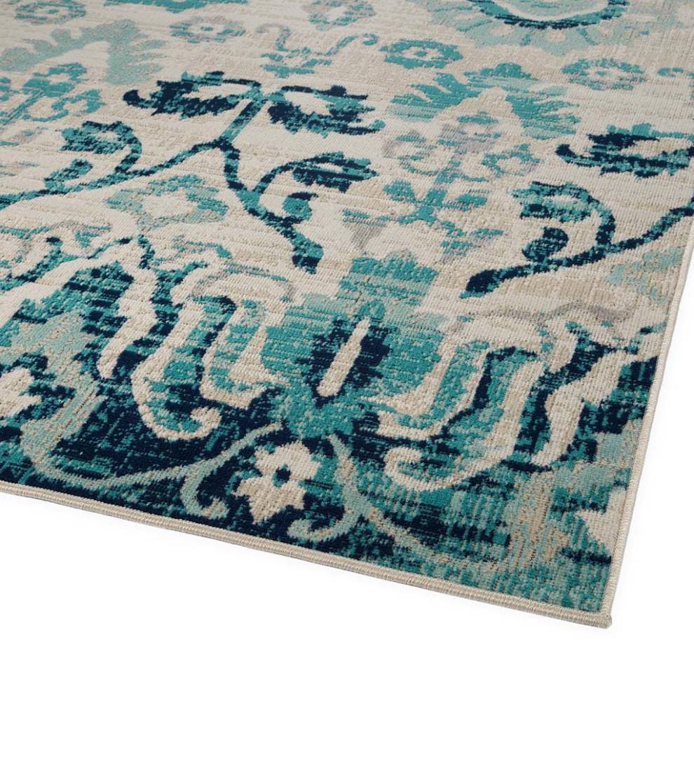 Plow & Hearth Synthetic Rugs Indoor Living Indoor/Outdoor Oakland Garden Polypropylene Rug