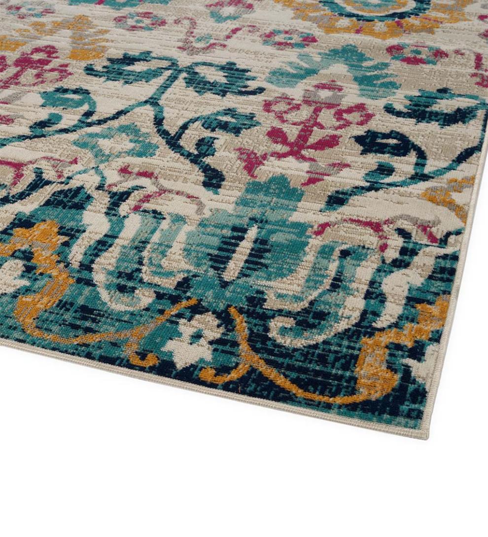 Plow & Hearth Synthetic Rugs Indoor Living Indoor/Outdoor Oakland Garden Polypropylene Rug