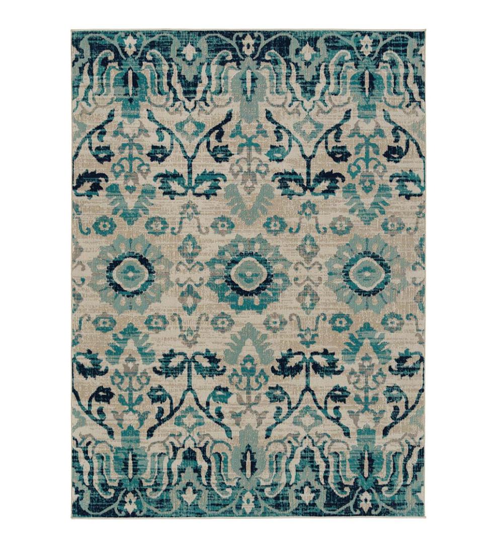 Plow & Hearth Synthetic Rugs Indoor Living Indoor/Outdoor Oakland Garden Polypropylene Rug