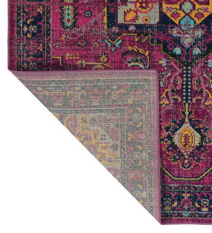 Plow & Hearth Synthetic Rugs Indoor Living Indoor/Outdoor Oakland Medallion Polypropylene Rug