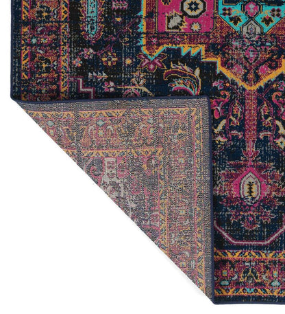 Plow & Hearth Synthetic Rugs Indoor Living Indoor/Outdoor Oakland Medallion Polypropylene Rug