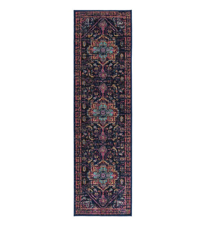 Plow & Hearth Synthetic Rugs Indoor Living Indoor/Outdoor Oakland Medallion Polypropylene Rug