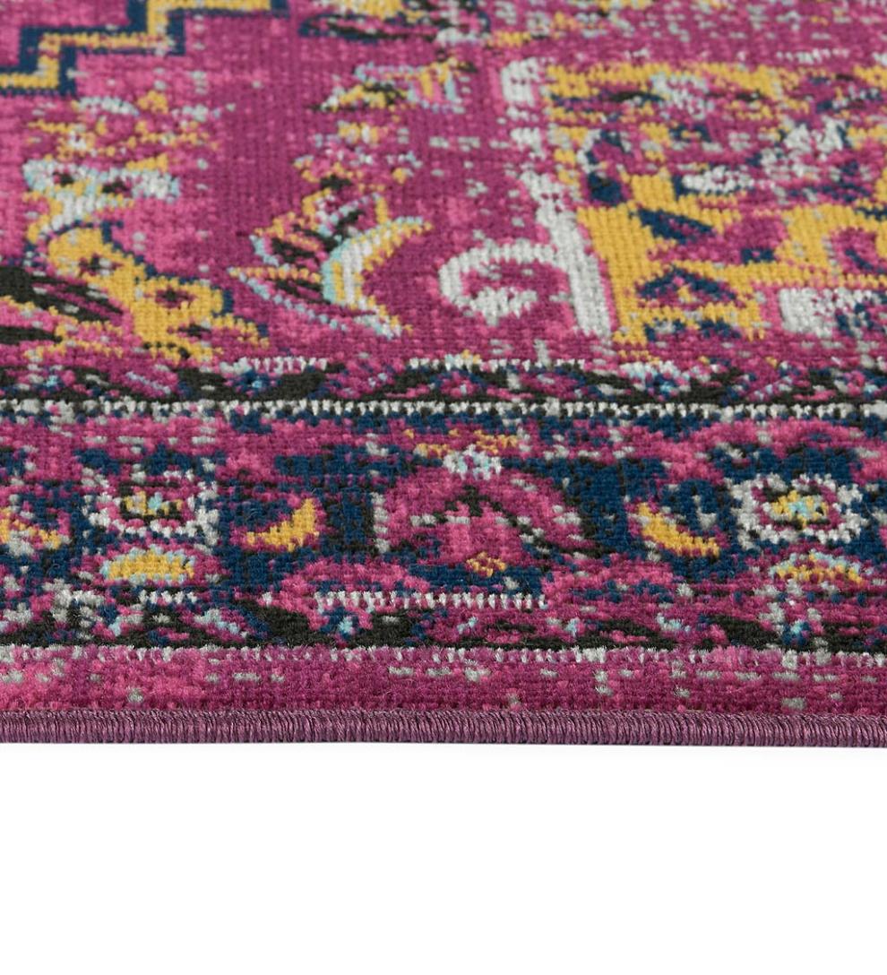 Plow & Hearth Synthetic Rugs Indoor Living Indoor/Outdoor Oakland Medallion Polypropylene Rug