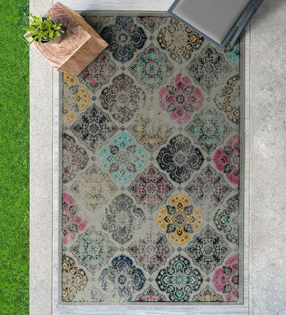 Plow & Hearth Synthetic Rugs Indoor Living Indoor/Outdoor Oakland Panel Polypropylene Rug