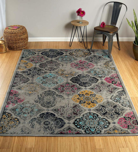 Plow & Hearth Synthetic Rugs Indoor Living Indoor/Outdoor Oakland Panel Polypropylene Rug
