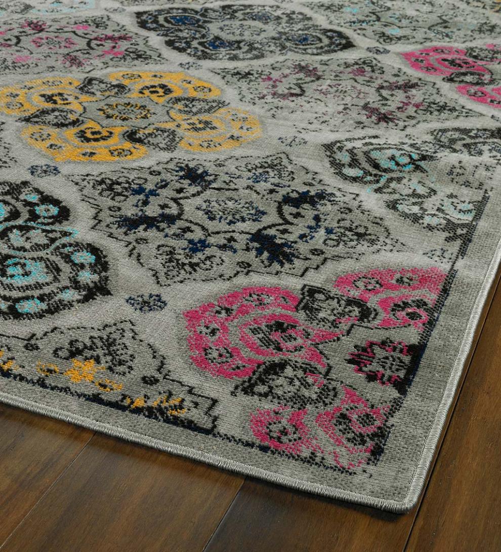 Plow & Hearth Synthetic Rugs Indoor Living Indoor/Outdoor Oakland Panel Polypropylene Rug