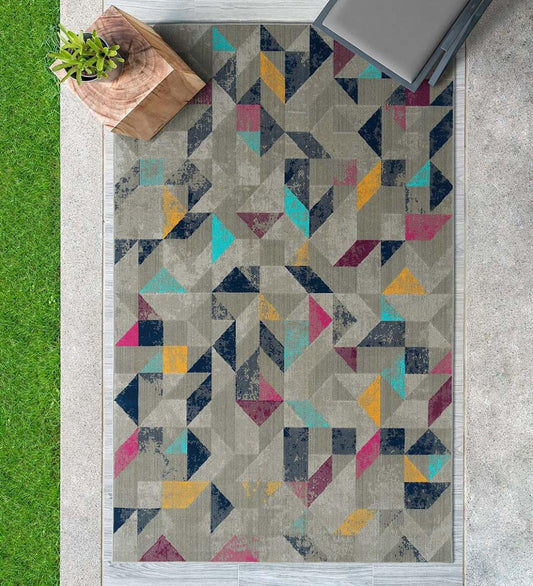 Plow & Hearth Synthetic Rugs Indoor Living Indoor/Outdoor Oakland Star Polypropylene Rug