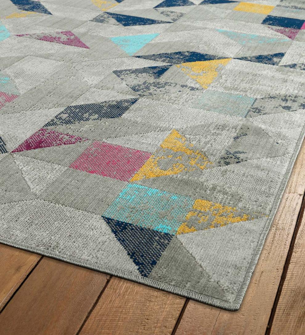 Plow & Hearth Synthetic Rugs Indoor Living Indoor/Outdoor Oakland Star Polypropylene Rug