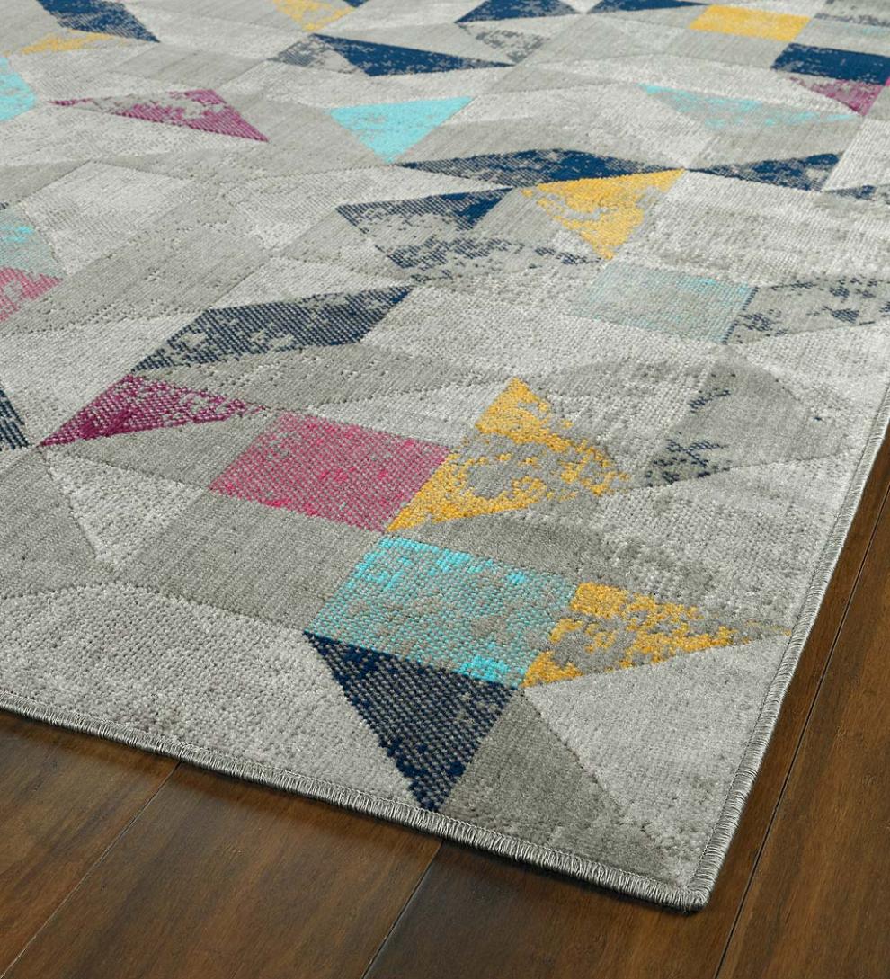 Plow & Hearth Synthetic Rugs Indoor Living Indoor/Outdoor Oakland Star Polypropylene Rug