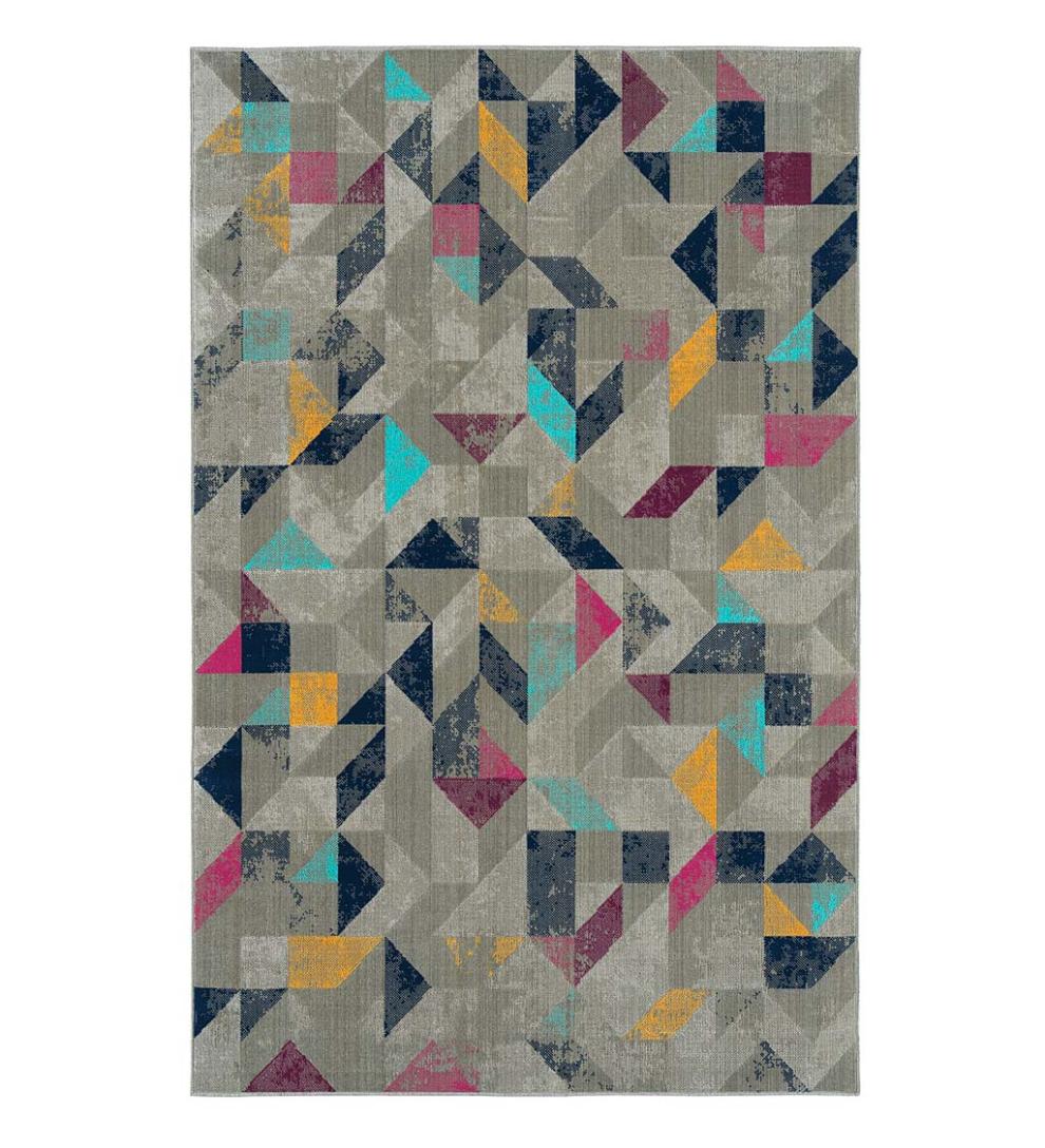 Plow & Hearth Synthetic Rugs Indoor Living Indoor/Outdoor Oakland Star Polypropylene Rug