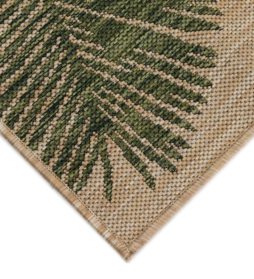 Plow & Hearth Synthetic Rugs Indoor Living Indoor/Outdoor Textured Palms Polypropylene Rug