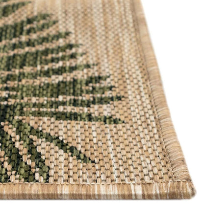 Plow & Hearth Synthetic Rugs Indoor Living Indoor/Outdoor Textured Palms Polypropylene Rug