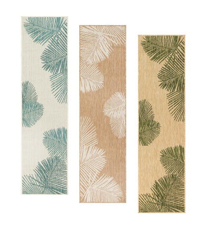 Plow & Hearth Synthetic Rugs Indoor Living Indoor/Outdoor Textured Palms Polypropylene Rug
