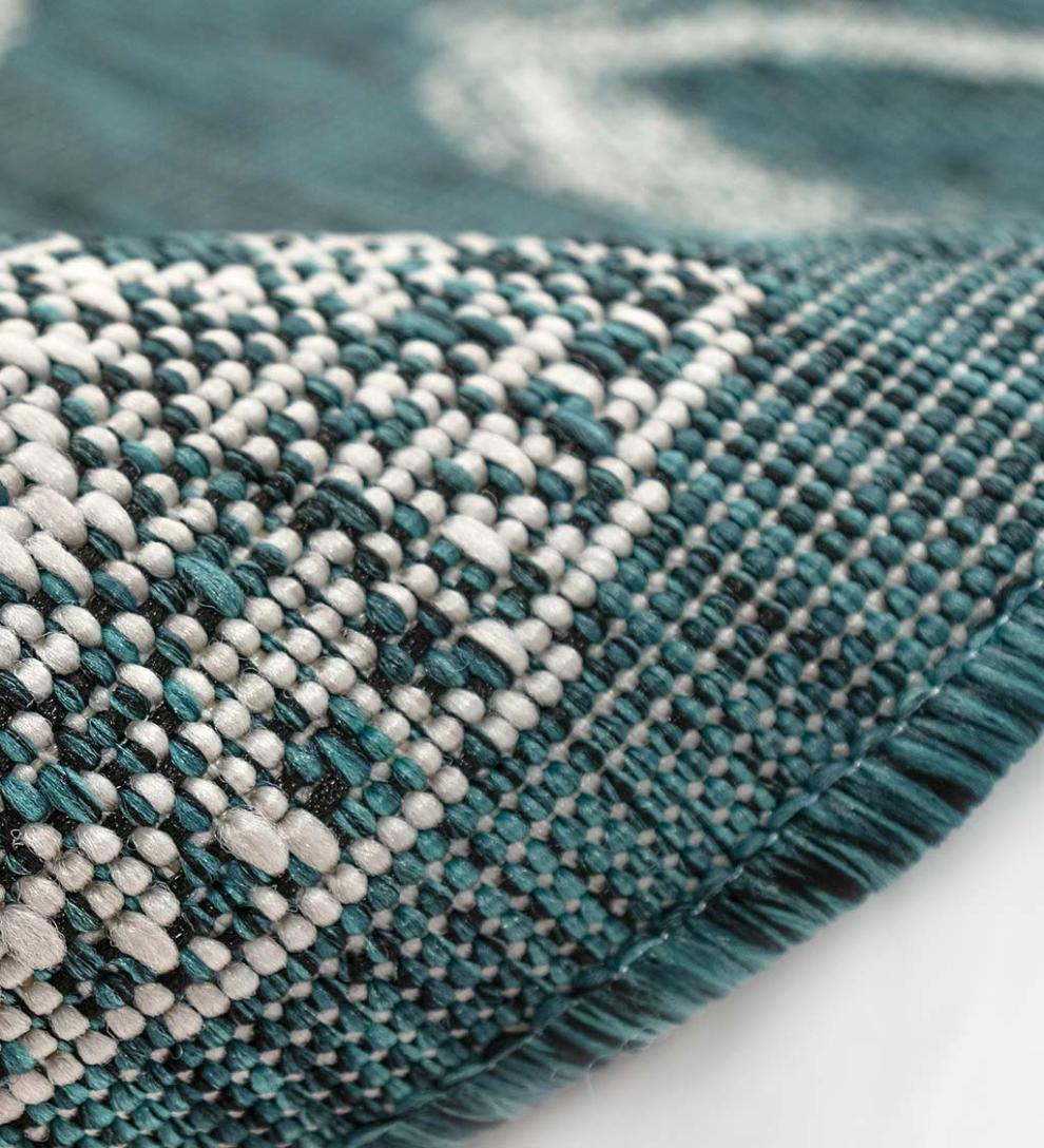 Plow & Hearth Synthetic Rugs Indoor Living Indoor/Outdoor Textured Shells Polypropylene Rug