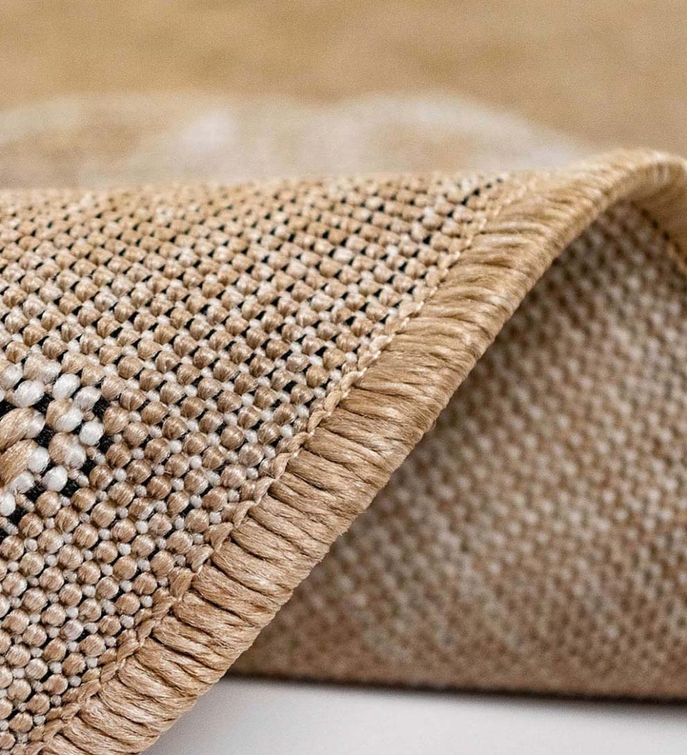 Plow & Hearth Synthetic Rugs Indoor Living Indoor/Outdoor Textured Shells Polypropylene Rug