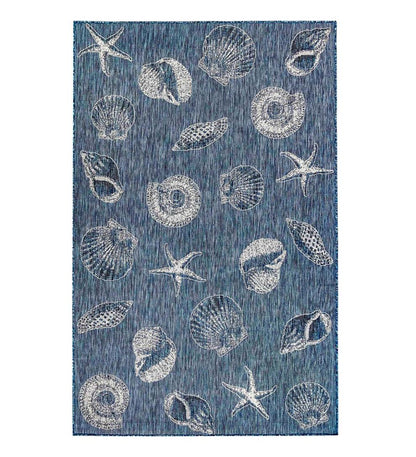 Plow & Hearth Synthetic Rugs Indoor Living Indoor/Outdoor Textured Shells Polypropylene Rug