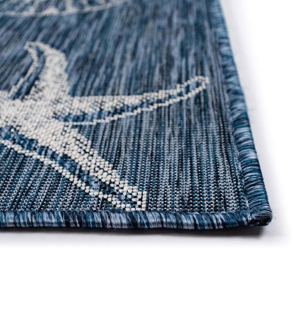 Plow & Hearth Synthetic Rugs Indoor Living Indoor/Outdoor Textured Shells Polypropylene Rug