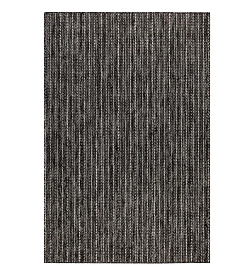Plow & Hearth Synthetic Rugs Indoor Living Indoor/Outdoor Textured Stripe Polypropylene Rug