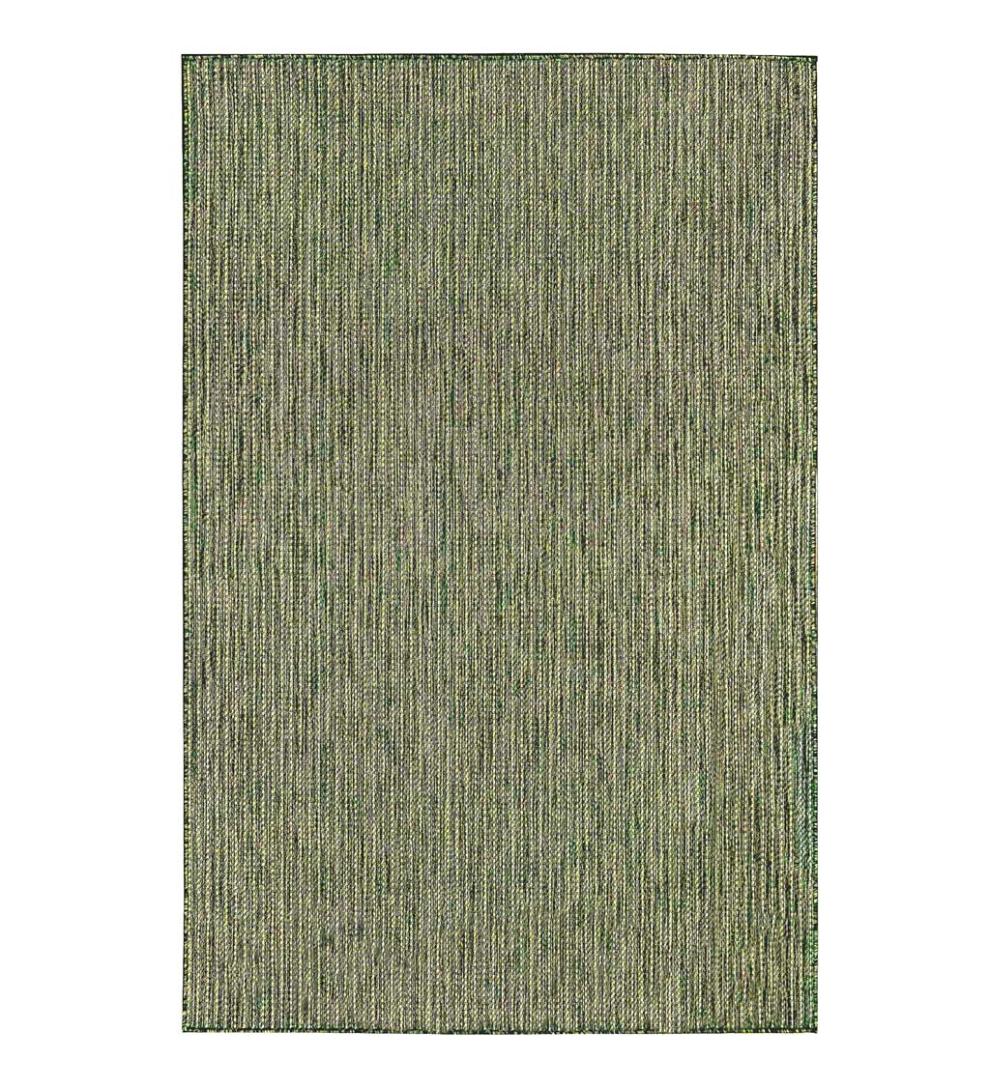 Plow & Hearth Synthetic Rugs Indoor Living Indoor/Outdoor Textured Stripe Polypropylene Rug