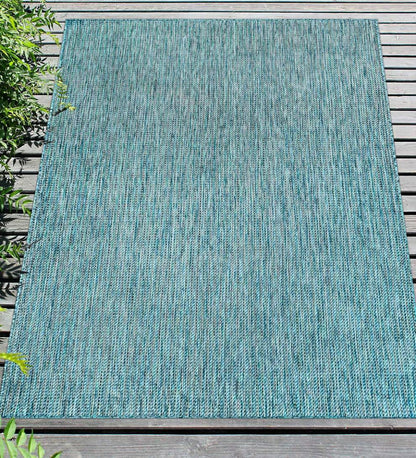 Plow & Hearth Synthetic Rugs Indoor Living Indoor/Outdoor Textured Stripe Polypropylene Rug