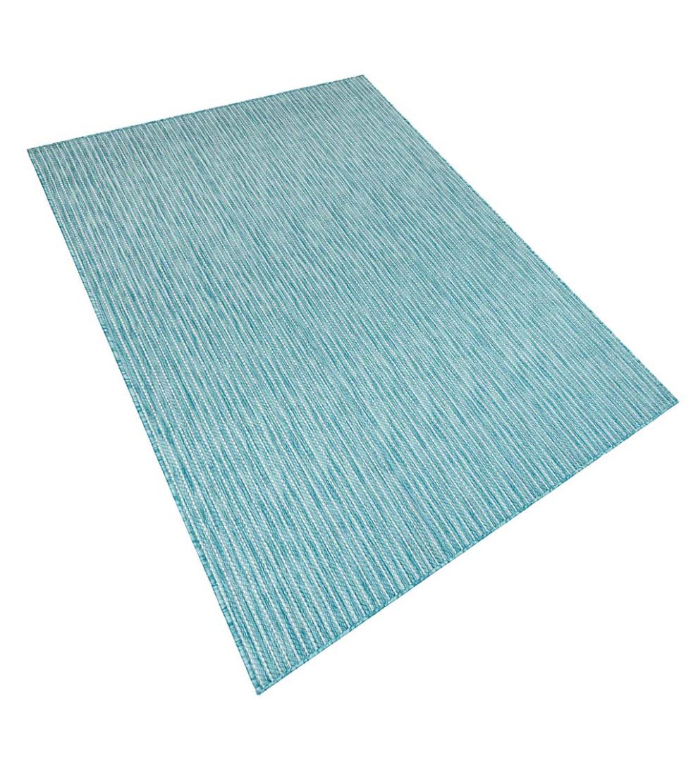 Plow & Hearth Synthetic Rugs Indoor Living Indoor/Outdoor Textured Stripe Polypropylene Rug
