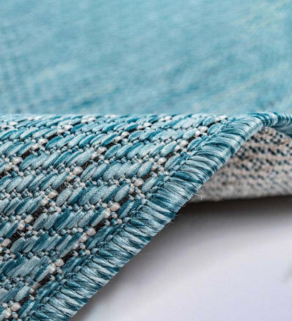 Plow & Hearth Synthetic Rugs Indoor Living Indoor/Outdoor Textured Stripe Polypropylene Rug