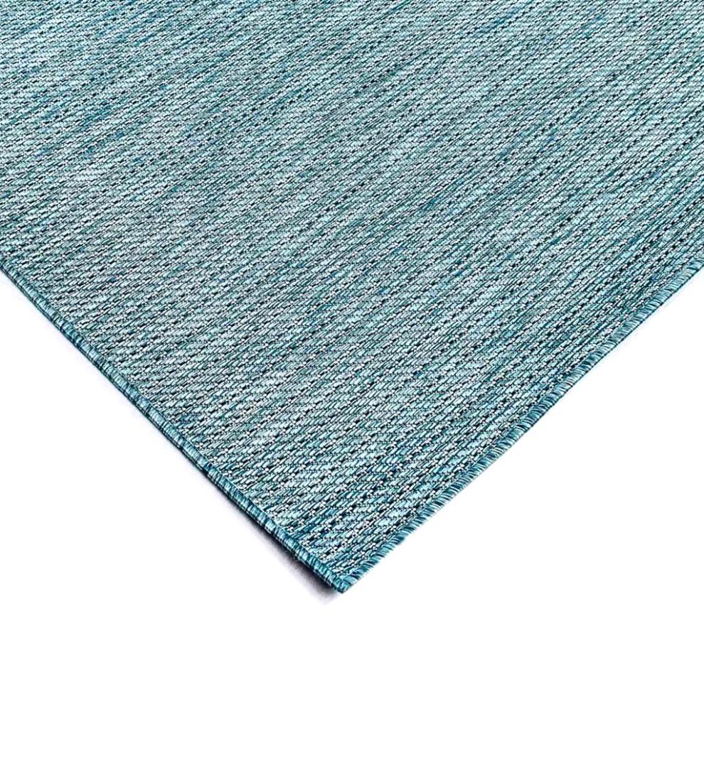 Plow & Hearth Synthetic Rugs Indoor Living Indoor/Outdoor Textured Stripe Polypropylene Rug