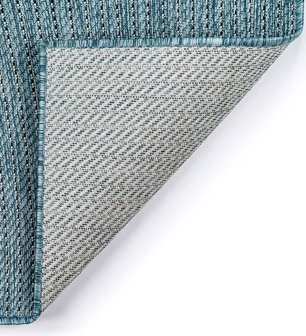 Plow & Hearth Synthetic Rugs Indoor Living Indoor/Outdoor Textured Stripe Polypropylene Rug